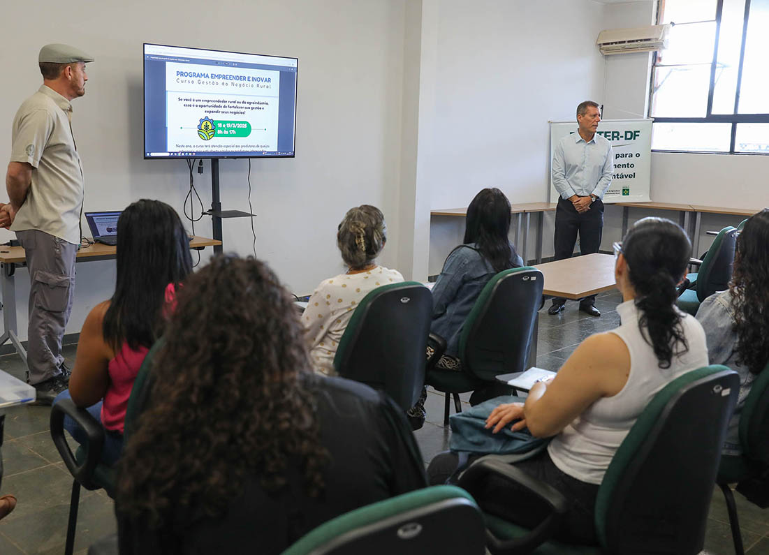 Programa capacita produtores rurais do DF para gestão de negócios