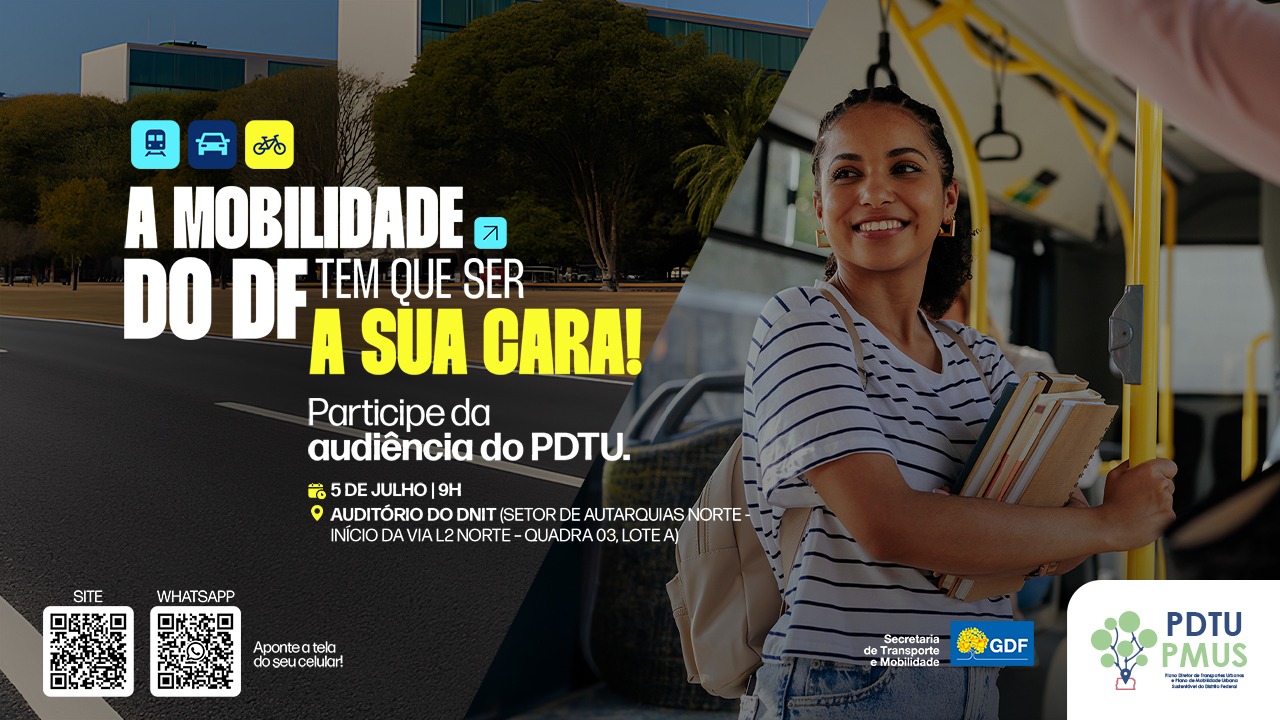 População pode contribuir com o futuro da mobilidade urbana no DF